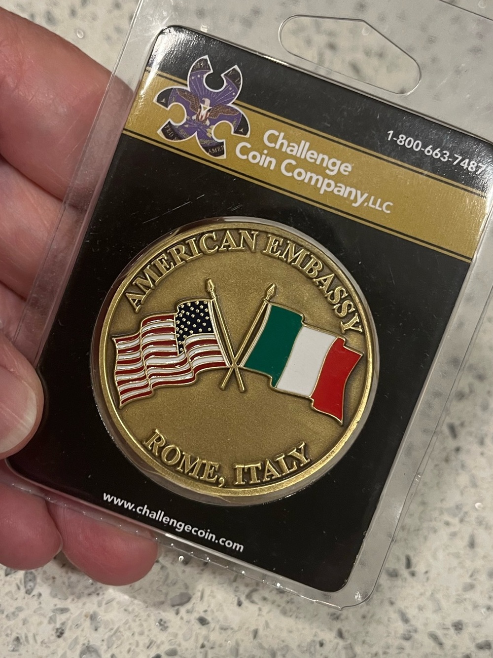 Embassy Challenge Coin Collection-Romania, Poland, Guatemala, Italy, Etc - Picture 11 of 16